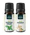 Spar-Set: Bio Ingwer und Bio Pfefferminze - natürliches ätherisches Öl - 2 x 10 ml von Unimedica