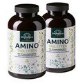 Lot de 2: Comprimés d'aminés aminés - 2 x 500 comprimés à 1 000 mg - tous les 18 acides aminés essentiels (EAA), semi-essentiels (BCAA) et non essentiels - d'Unimedica