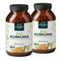 Lot de 2: Curcuma BIO au poivre noir BIO - avec 225 mg de curcumine et 12 mg de pipérine par dose journalière (6 gélules) - 2 x 240 gélules  Unimedica